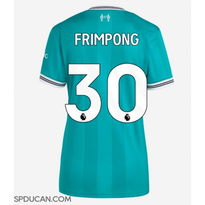 Zenski Nogometni Dres Liverpool Jeremie Frimpong #30 Rezervni 2025-26 Kratak Rukav Zenski Nogometni Dres Liverpool Jeremie Frimpong #30 Rezervni 2025-26 Kratak Rukav
